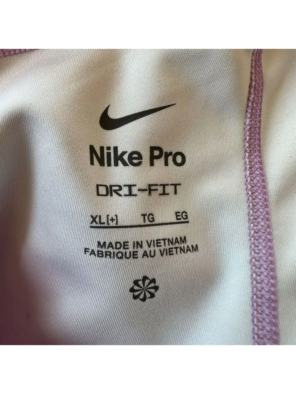 Nike Pro Dri-FIT Cropped Leggings Big GIRLS/TEEN XL Pink Geometric Compression
